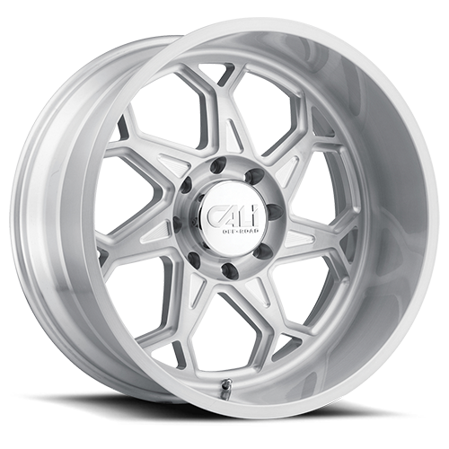 Cast Aluminum Wheels Sevenfold 9111 SL 24x12 Brushed Brushed Silver 8 On 170 Bolt Pattern -51 Offset Cali Offroad Wheels