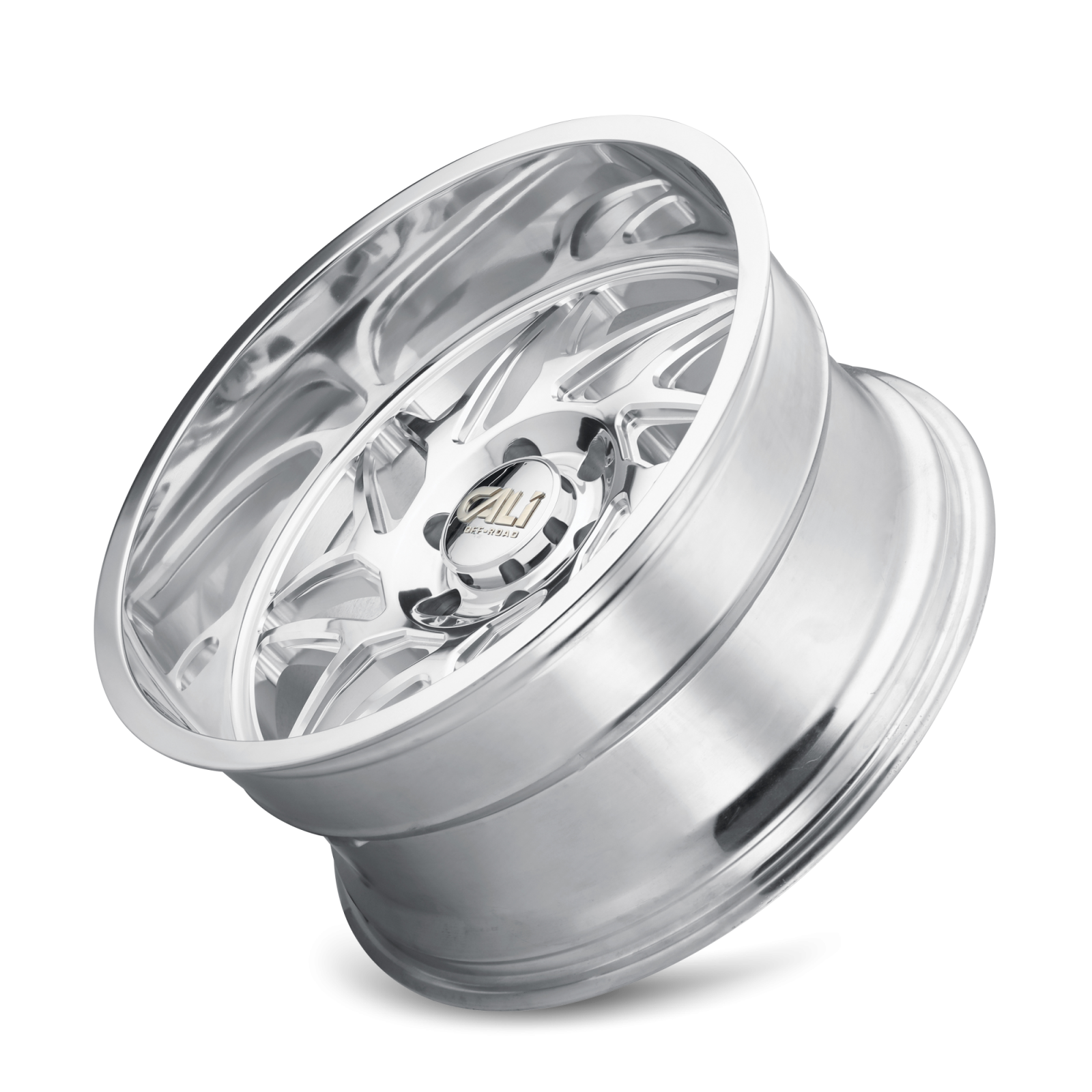 Cast Aluminum Wheels Gemini 9112 PO 20x12 Milled Spokes Polished 8 On 165.1 Bolt Pattern -51 Offset Cali Offroad Wheels