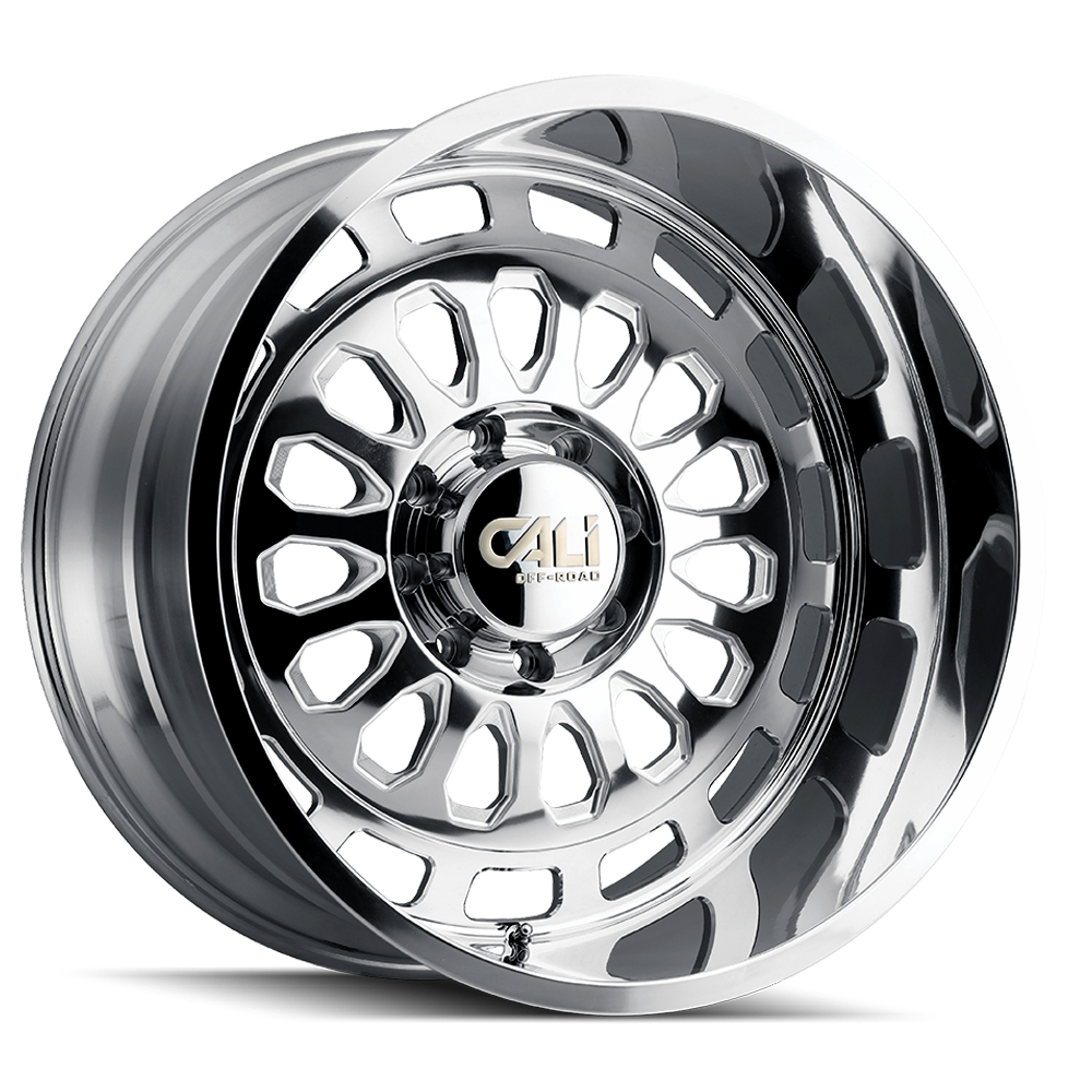 Cast Aluminum Wheels Paradox 9113 PO 20x10 Milled Spokes Polished 6 On 135 Bolt Pattern -25 Offset Cali Offroad Wheels
