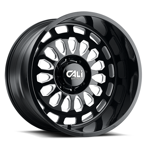 Cast Aluminum Wheels Paradox 9113 GB 20x10 Milled Spokes Gloss Black 8 On 165.1 Bolt Pattern -25 Offset Cali Offroad Wheels