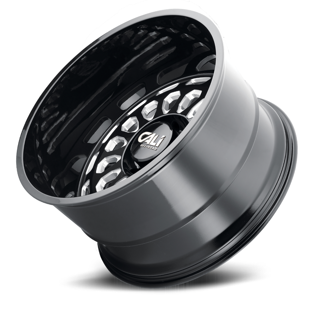 Cast Aluminum Wheels Paradox 9113 GB 22x12 Milled Spokes Gloss Black 6 On 135 Bolt Pattern -51 Offset Cali Offroad Wheels