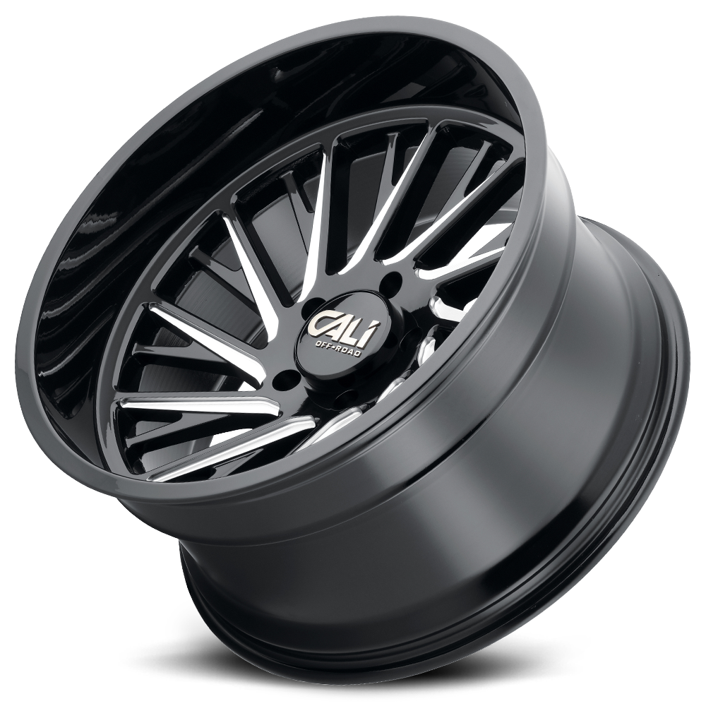 Cast Aluminum Wheels Purge 9114 GB 20x10 Milled Gloss Black 6 On 135 Bolt Pattern -25 Offset Cali Offroad Wheels