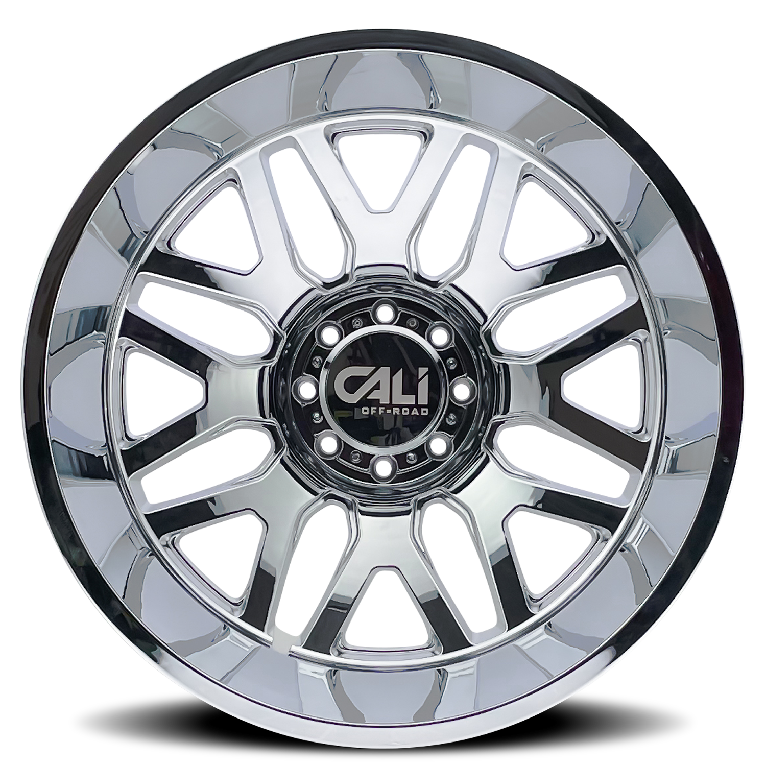 Dually Wheels Invader Dually 9115D CH 24x8.25 Chrome 8 On 200 Bolt Pattern -232 Offset Cali Offroad Wheels