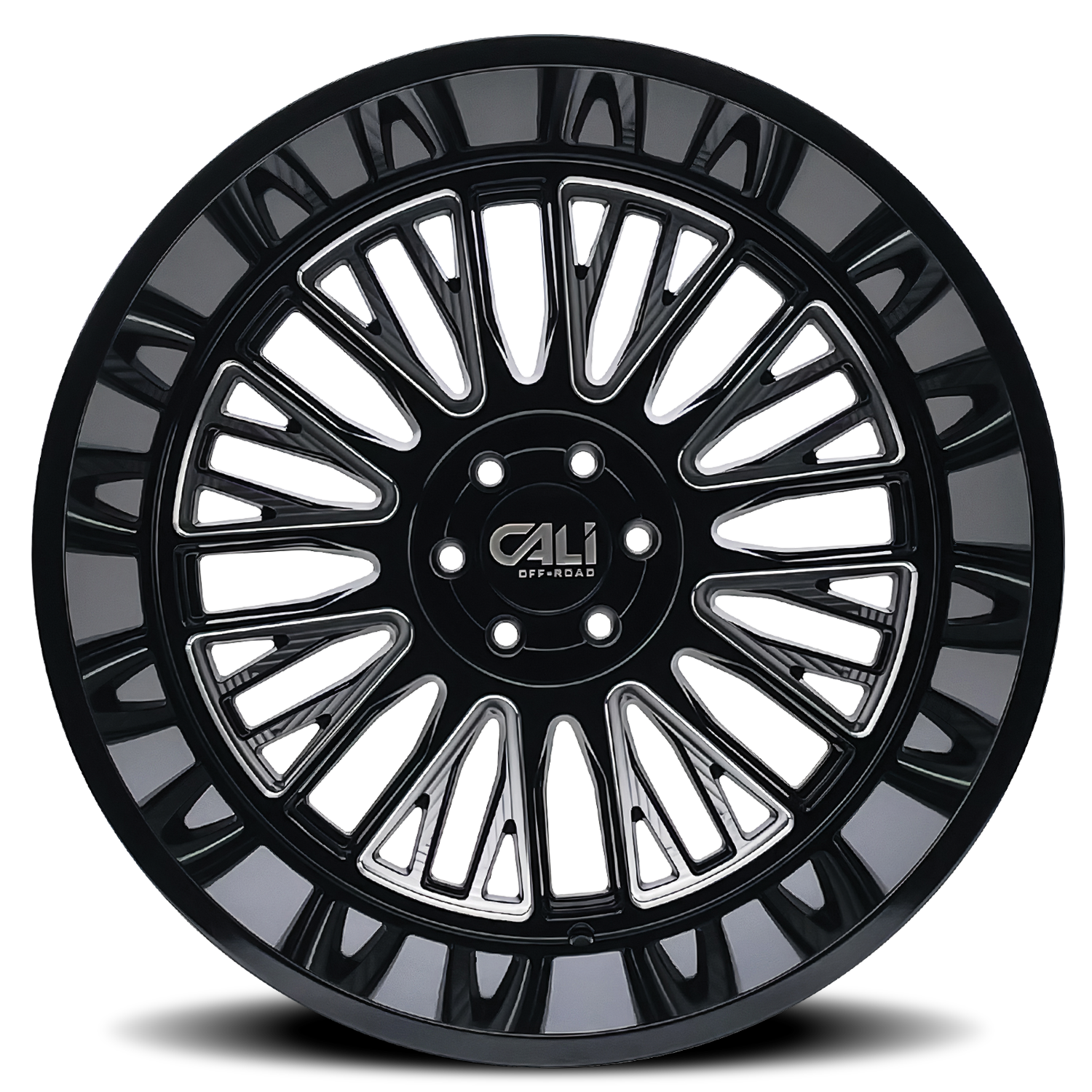 Cast Aluminum Wheels Vertex 9116 BM 20x10 Milled Gloss Black 6 On 139.7 Bolt Pattern -25 Offset Cali Offroad Wheels
