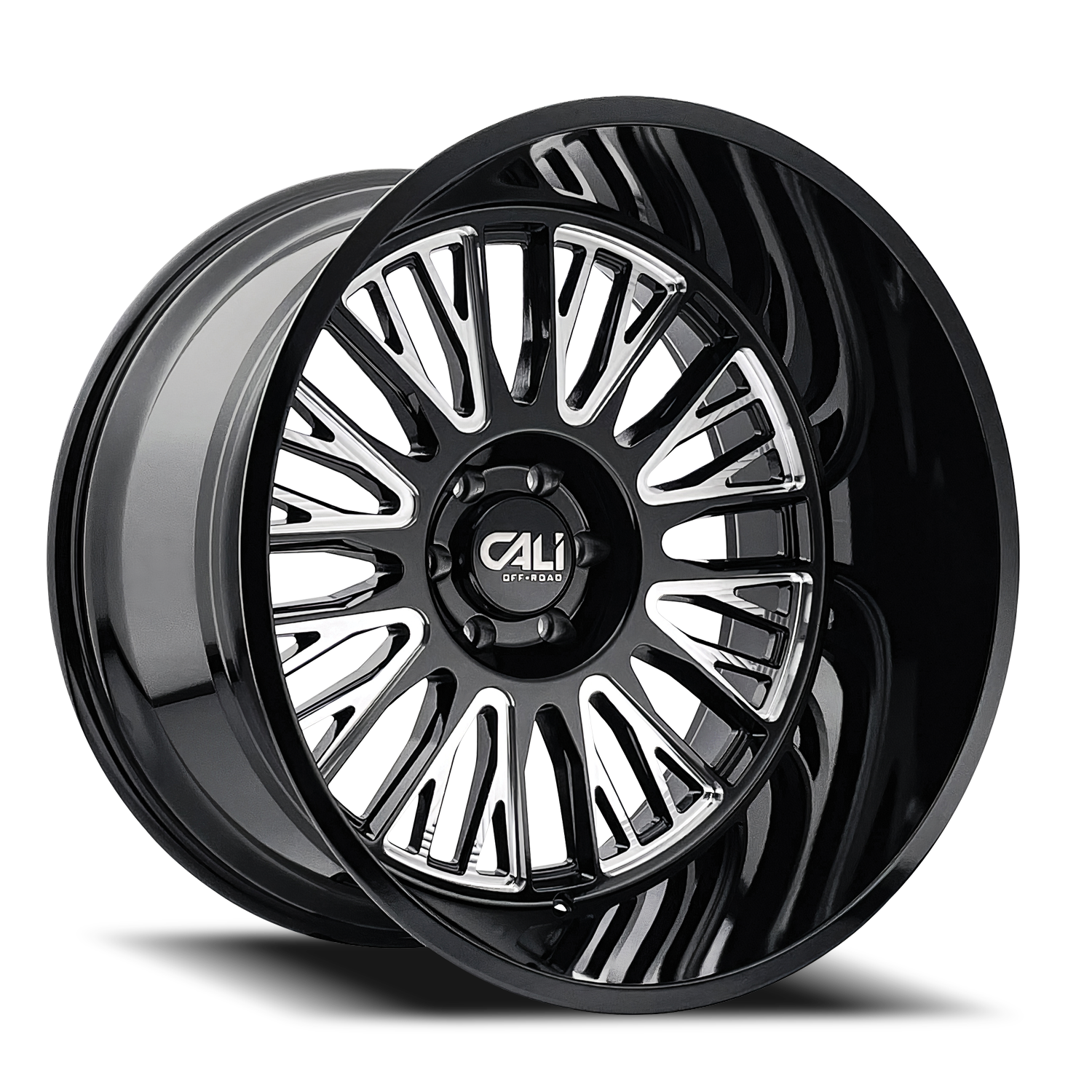 Cast Aluminum Wheels Vertex 9116 BM 22x12 Milled Gloss Black 8 On 170 Bolt Pattern -44 Offset Cali Offroad Wheels
