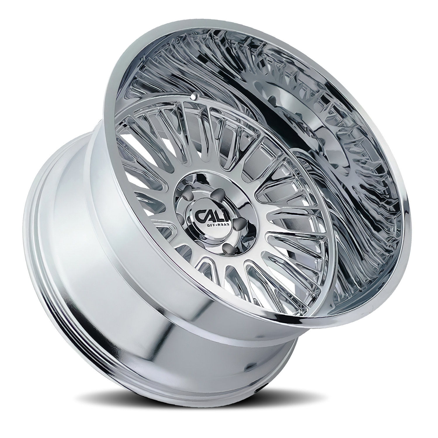 Cast Aluminum Wheels Vertex 9116 CH 22x12 Chrome 8 On 170 Bolt Pattern -44 Offset Cali Offroad Wheels