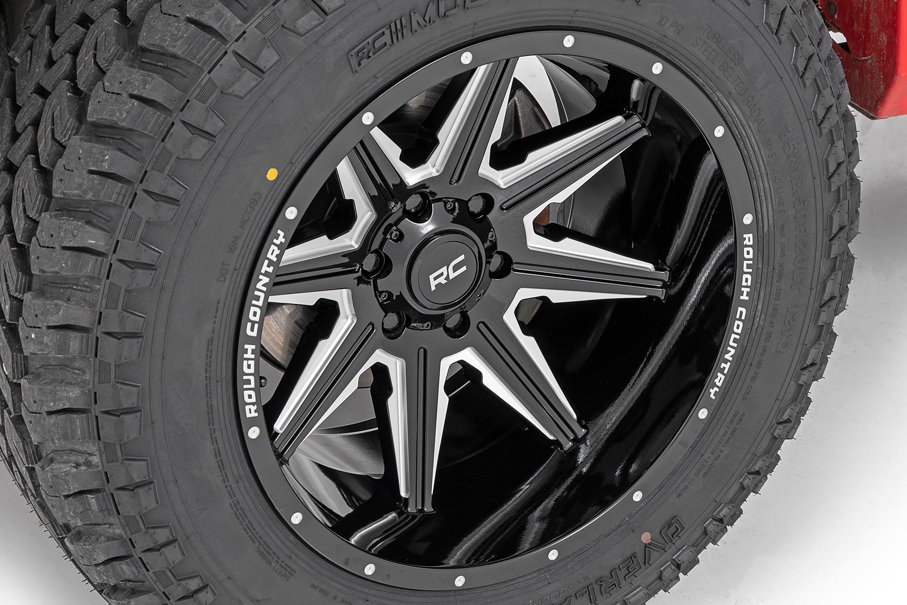 91M Series Wheel One-Piece Gloss Black 20x12 Rough Country