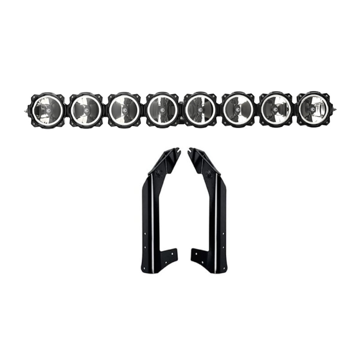 KC HiLiTES PRO6 GRAVITY LED 50IN 8LT COMBO SYS JK - 91313