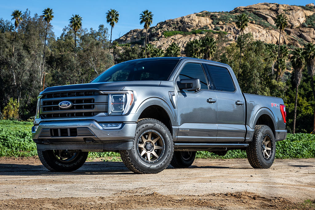 2021-2024 Ford F-150 4WD 2.75-3.5 Inch Lift Front V.S. 2.5 Series Coilover Kit Remote Reservoir W/ CDXS Pair Icon Vehicle Dynamics