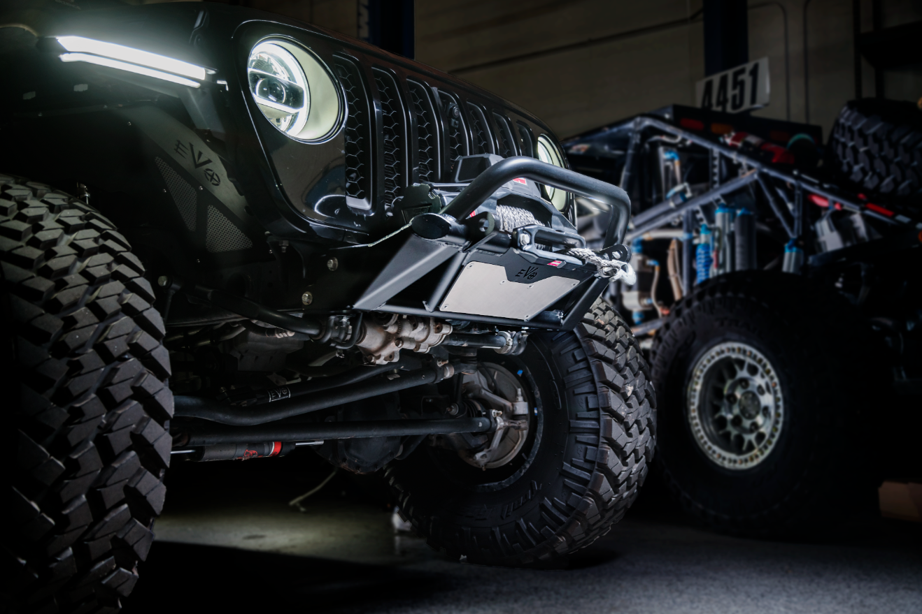 KSPEC Pre Runner Front Winch Tube Bumper JK JL JT