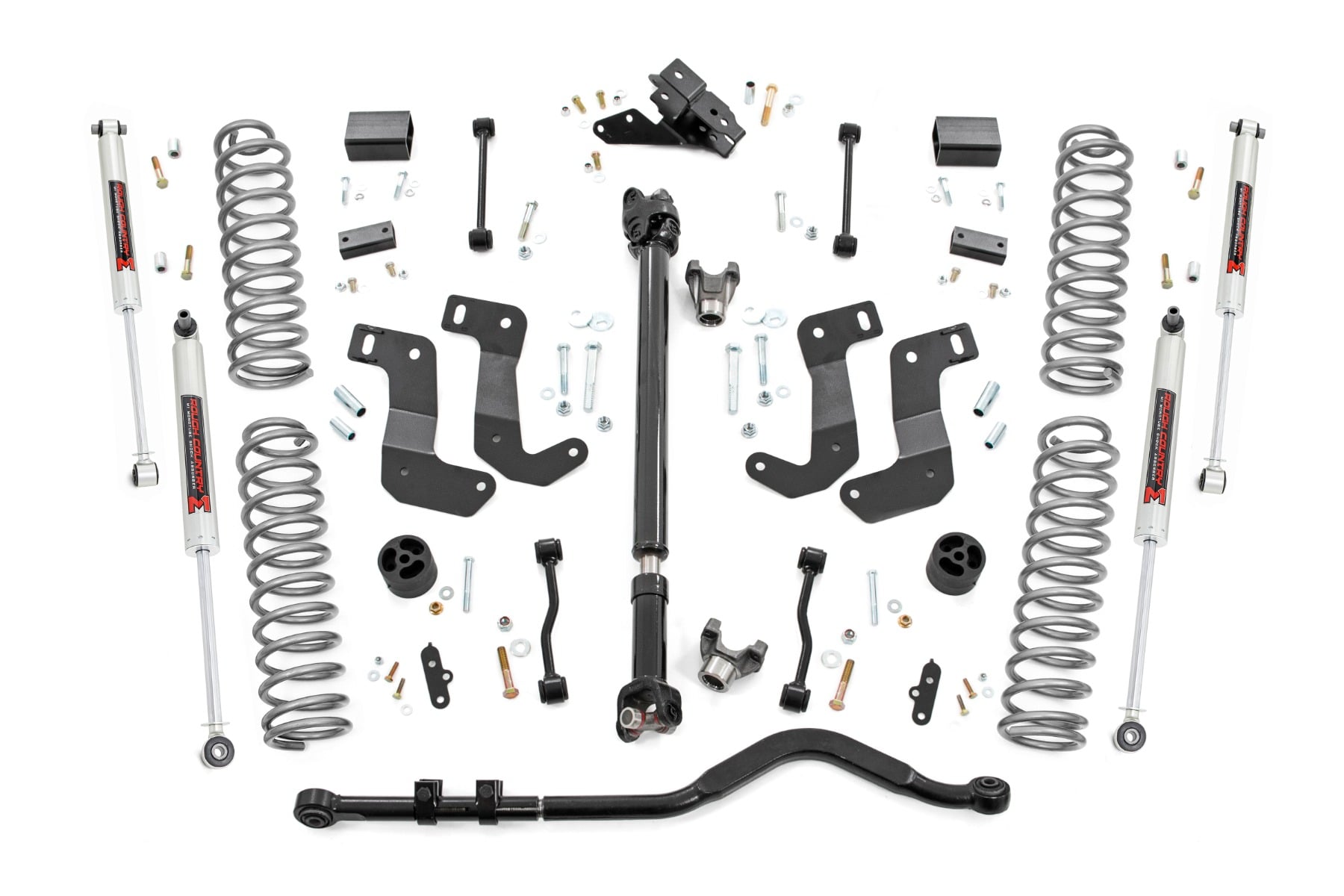 3.5 Inch Lift Kit C/A Drop FR D/S M1 Non-Rubicon Jeep Wrangler Unlimited (24-26) Rough Country