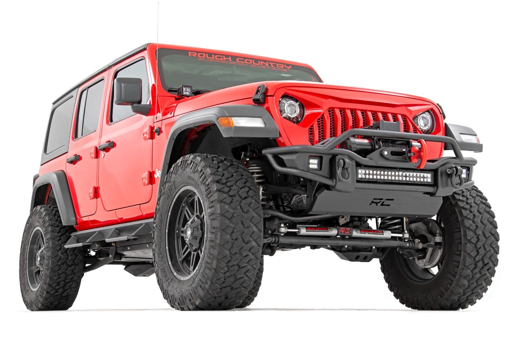 3.5 Inch Lift Kit C/A Drop FR D/S M1 Non-Rubicon Jeep Wrangler Unlimited (24-26) Rough Country