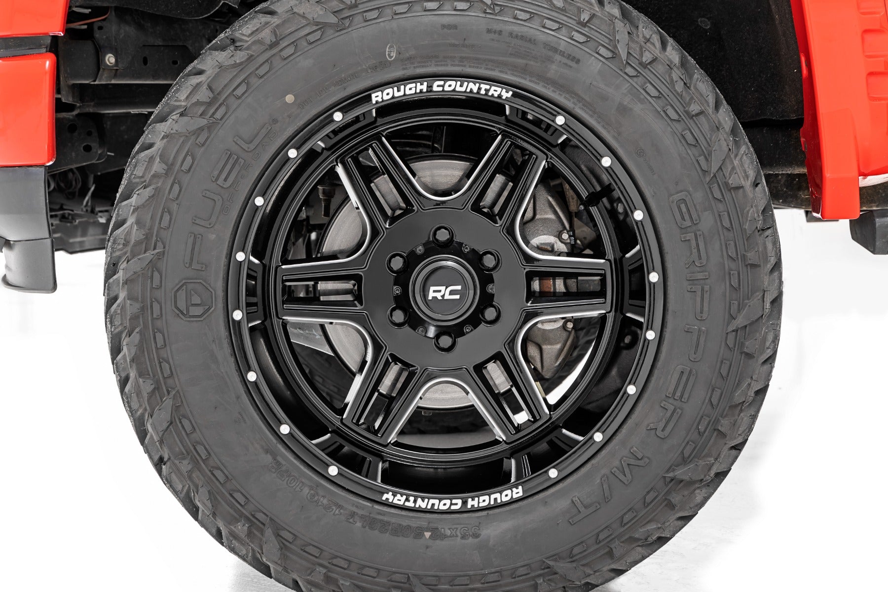 92 Series Wheel Machined One-Piece Gloss Black 18x9 Rough Country