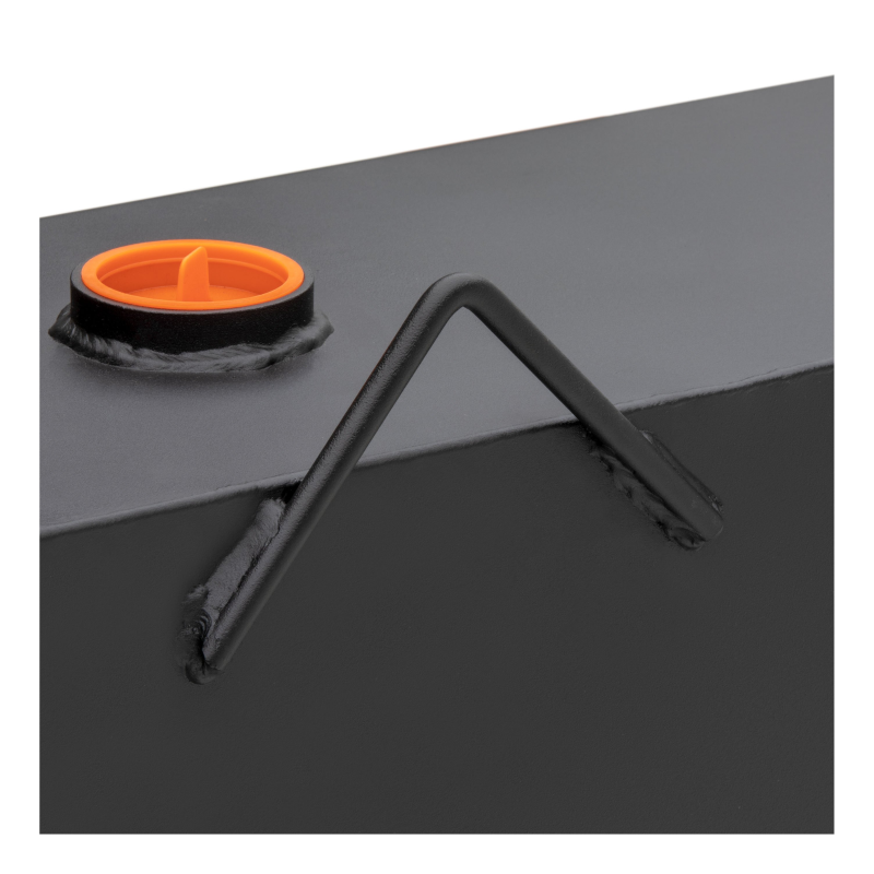 UWS Matte Black Hammerhead-Style 100-Gallon L-Shape Steel Transfer Tank Model ST-100HH-MB