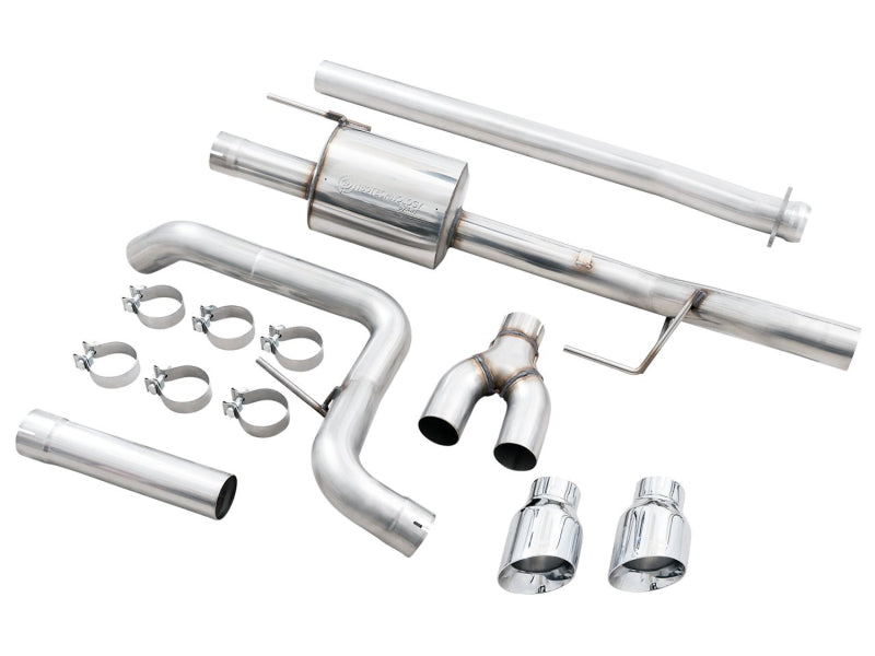 AWE Tuning 0FG 21+ Ford F150 Dual Side Exit Cat-Back Exhaust- 4.5in Chrome Silver Tips
