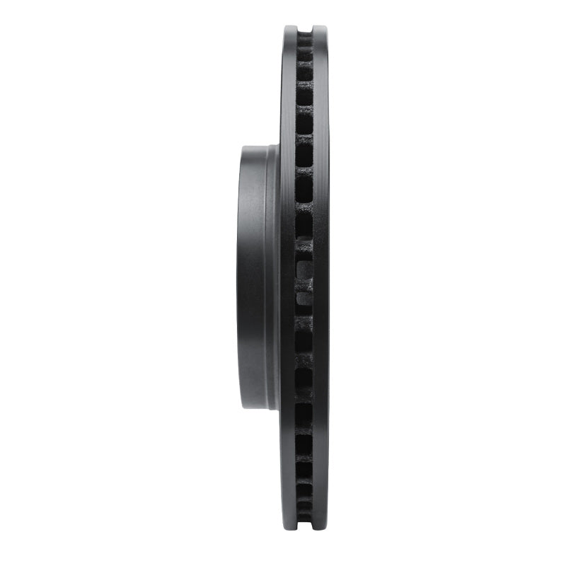 R1 18-25 Jeep Gladiator Front Right Drilled & Slotted Black Brake Rotor