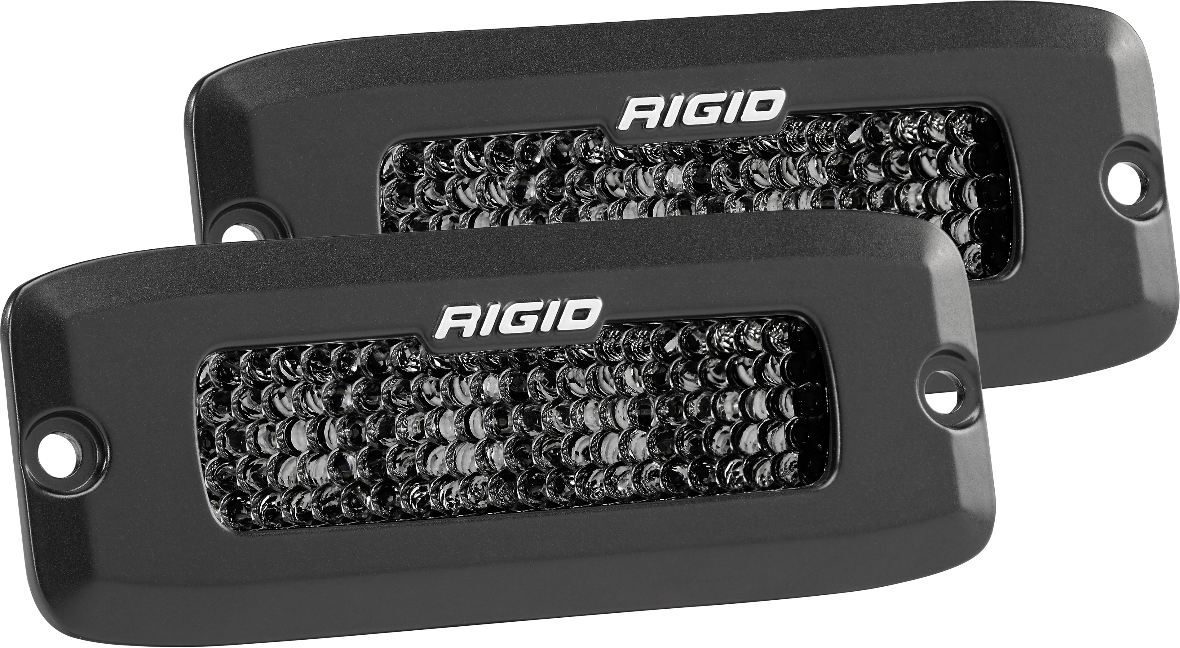 Spot Diffused Midnight Flush Mount Pair SR-Q Pro RIGID Industries
