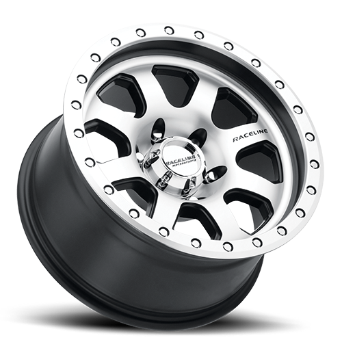 Aluminum Wheels 17x9 Avenger 929M Machined Silver 20 Offset 8 on 165.1 Bolt Pattern 130.81 Bore Raceline