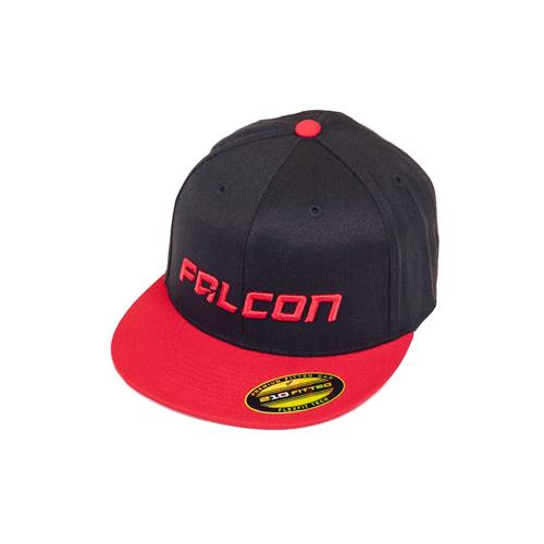 2-TONE FLAT VISOR HAT - BLACK/RED -SM/MD