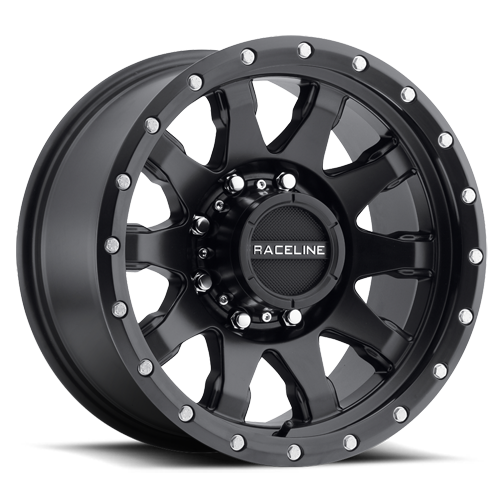 Aluminum Wheels 20x10 Clutch 934B Black Multi Spoke -19 Offset 8 on 165.1 Bolt Pattern 125.2 Bore Raceline
