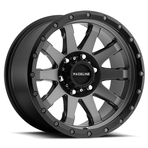 Aluminum Wheels 17x8.5 Clutch 934G Gunmetal Gray Multi Spoke 0 Offset 5 on 139.7 Bolt Pattern 106.5 Bore Raceline