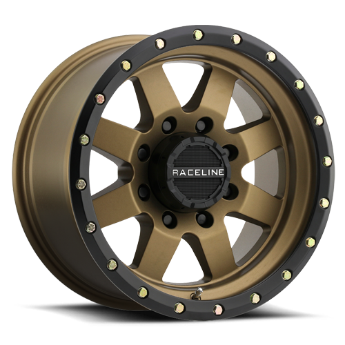Aluminum Wheels 17x9 Defender 935BZ Bronze Multi Spoke 0 Offset 8 on 165.1 Bolt Pattern 130.81 Bore Raceline