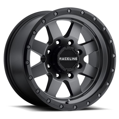 Aluminum Wheels 17x9 Defender 935G Gunmetal Gray Multi Spoke -12 Offset 8 on 165.1 Bolt Pattern 130.81 Bore Raceline