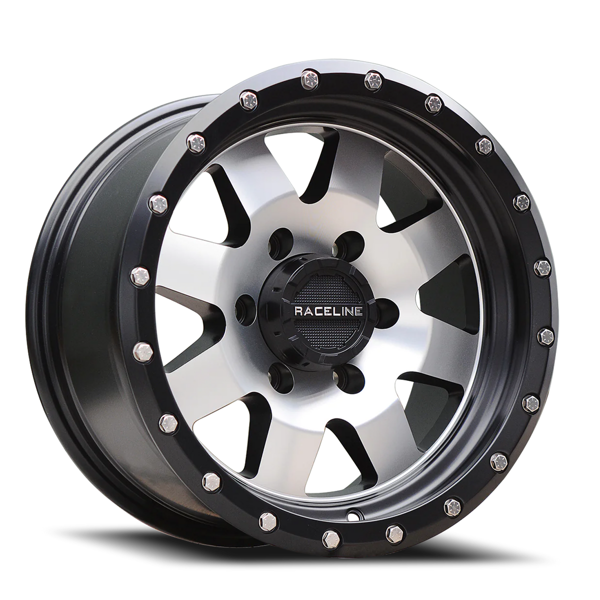 Aluminum Wheels 18x9 Defender 935M Machined Face Black Multi Spoke 18 Offset 5 on 127 Bolt Pattern 83.82 Bore Raceline