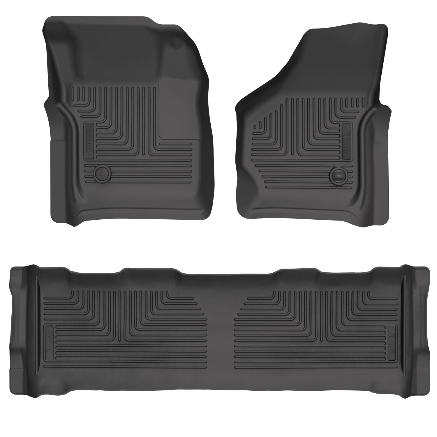 Weatherbeater Front & 2nd Seat Floor Liners For 1999-2007 F-250/F-350 Super Duty Husky Liners