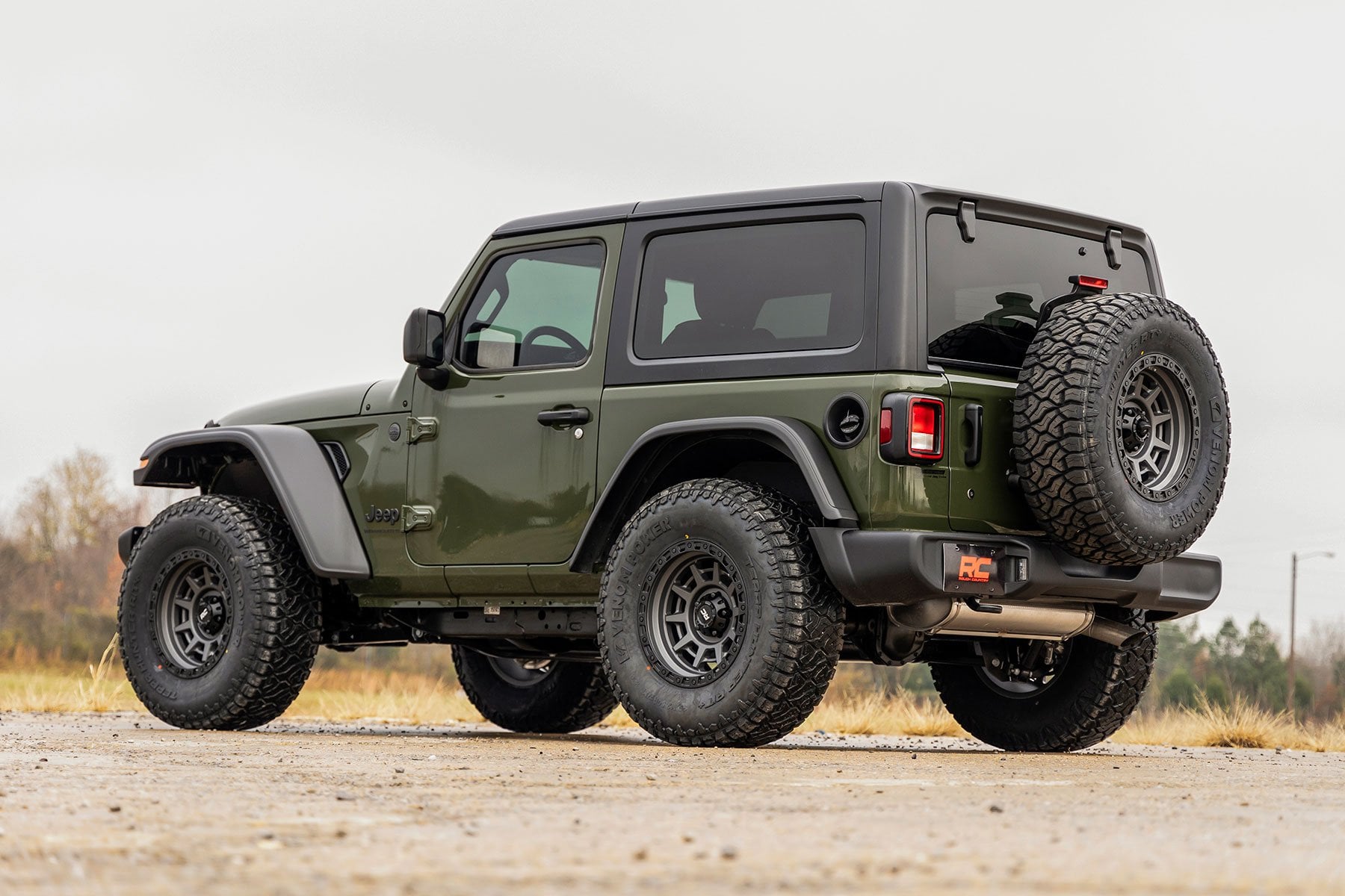 3.5 Inch Lift Kit C/A Drop Front D/S Jeep Wrangler JL 4WD (2024-2026) Rough Country