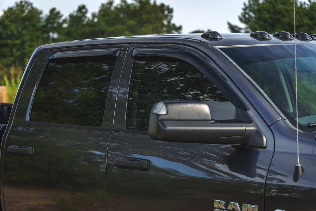 Side Window Deflectors Tape On Rain Guard Ram 1500 (09-18)/2500 (10-26) Rough Country