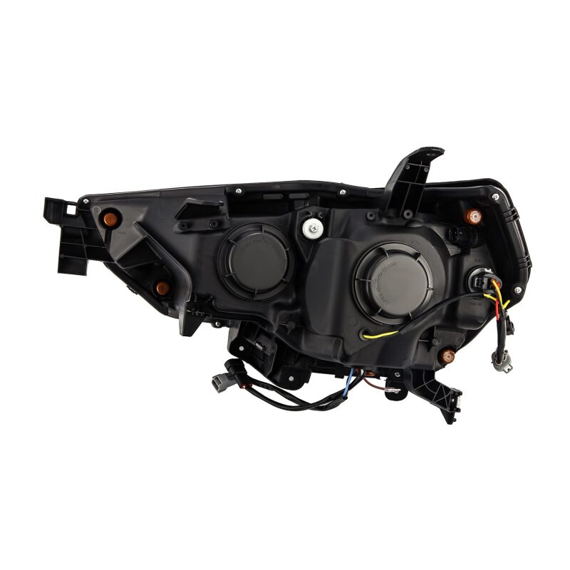 AlphaRex NOVA LED projector headlight for 2014-2022 Toyota 4Runner, featuring black housing and sequential turn signals.
