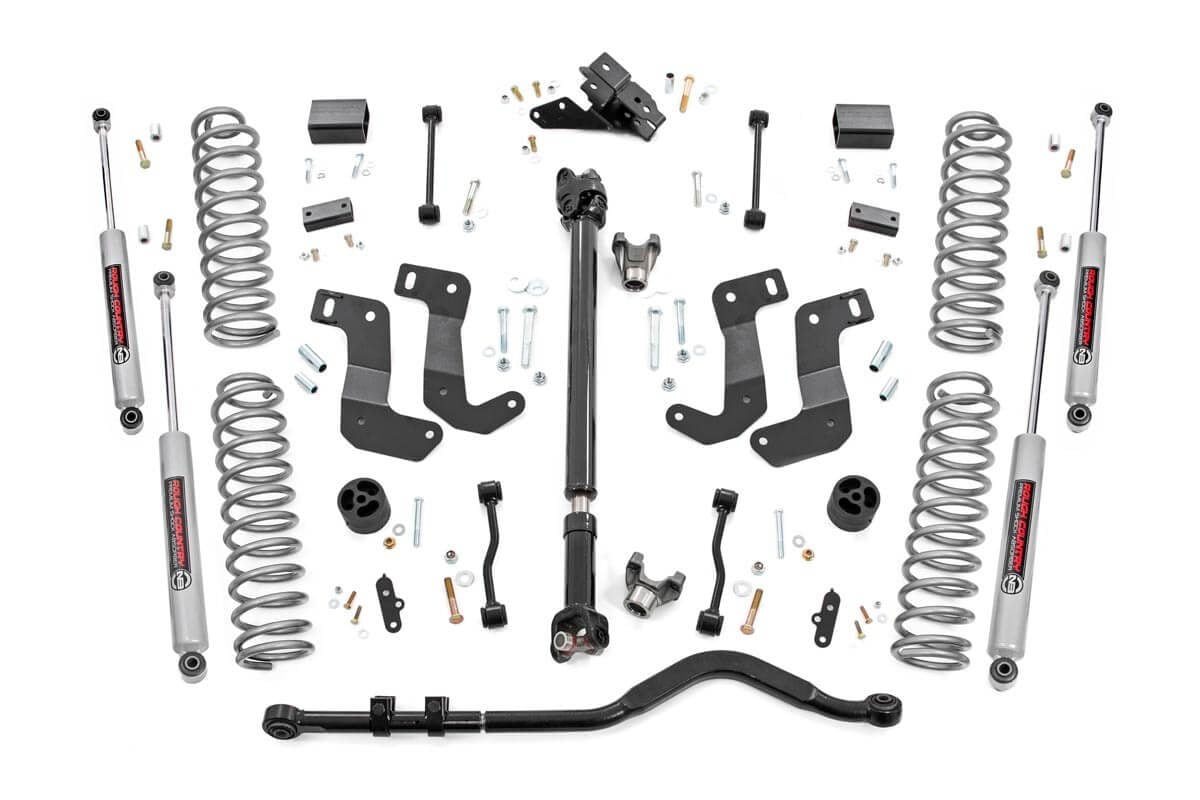 3.5 Inch Lift Kit C/A Drop FR D/S Jeep Wrangler JL 4WD (2024-2026) Rough Country