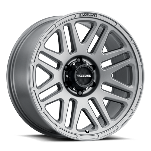 Aluminum Wheels 18x9 Outlander 944GS Greystone Gray 12 Offset 8 on 165.1 Bolt Pattern 125.2 Bore Raceline