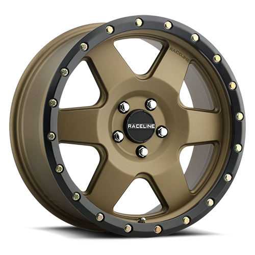 Aluminum Wheels 18x8 Boost 946BZ Satin Bronze 6 Spoke 35 Offset 5 on 127 Bolt Pattern 71.5 Bore Raceline