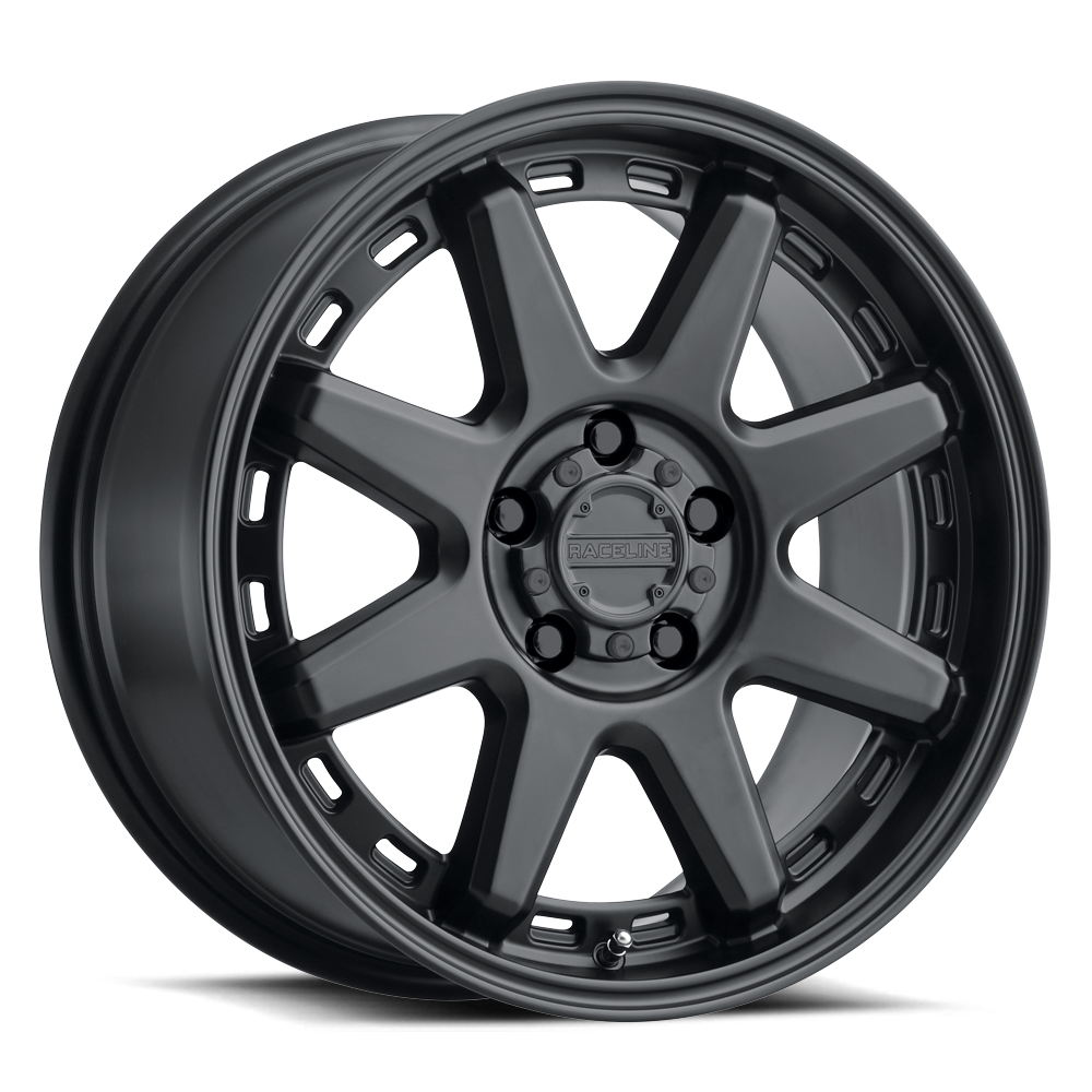 Aluminum Wheels 15x8 Scout 947B Satin Black -24 Offset 5 on 114.3 Bolt Pattern 78.1 Bore Raceline