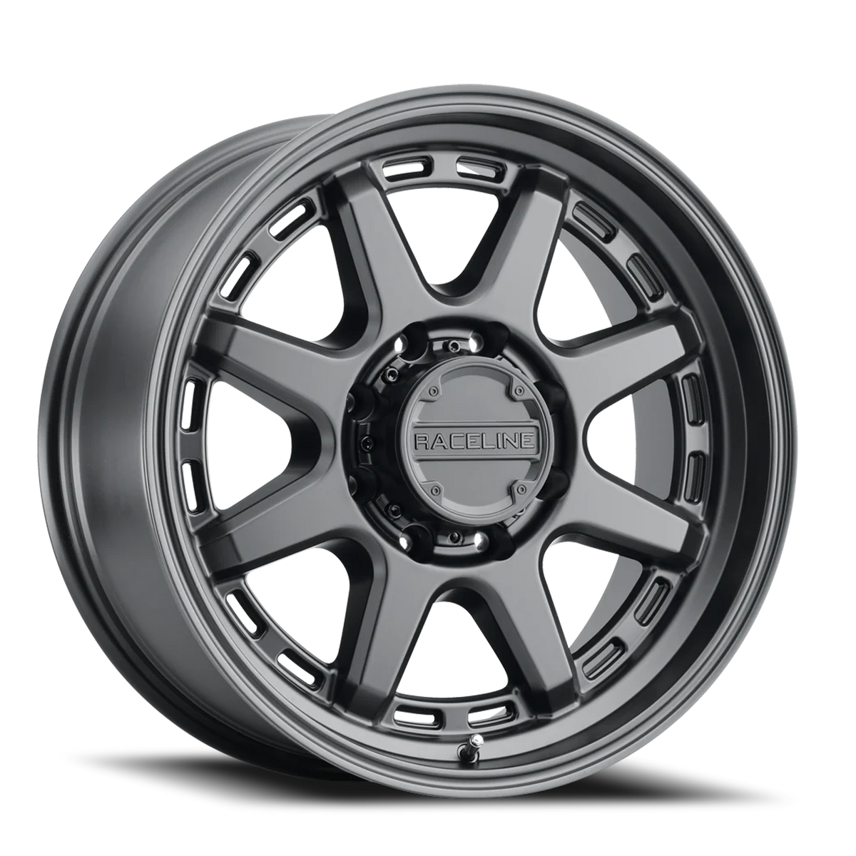 Aluminum Wheels 16x8 Scout 947B Satin Black -6 Offset 8 on 170 Bolt Pattern 125.2 Bore Raceline