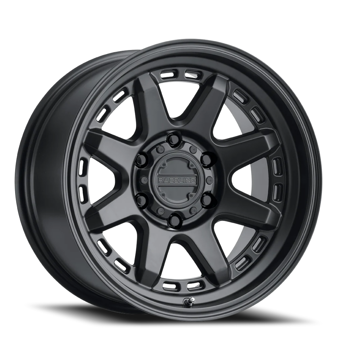 Aluminum Wheels 18x9 Scout 947B Satin Black 18 Offset 6 on 139.7 Bolt Pattern 106.1 Bore Raceline
