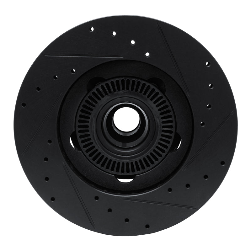 R1 06-12 Ford Ranger (Mexico) Front Left Drilled & Slotted Black Brake Rotor