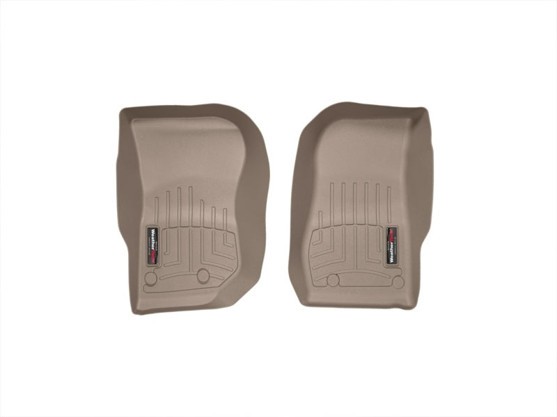 WeatherTech 14+ Jeep Wrangler Front FloorLiner - Tan