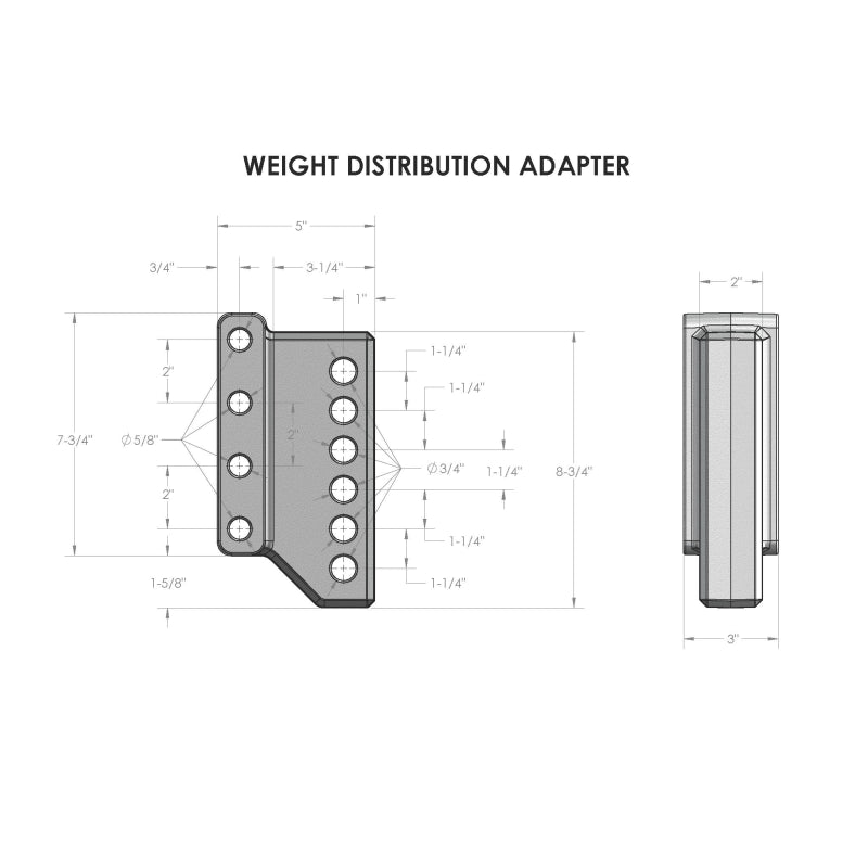 BulletProof Hitches Heavy Duty Weight Distribution Adapter Model HDWDA