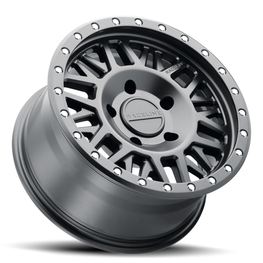 Aluminum Wheels 16x8 Ryno 951B Satin Black 0 Offset 5 on 127 Bolt Pattern 78.1 Bore Raceline