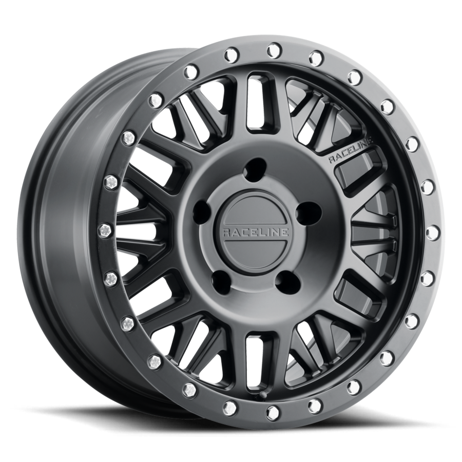 Aluminum Wheels 17x8.5 Ryno 951B Satin Black 0 Offset 6 on 135 Bolt Pattern 87.1 Bore Raceline