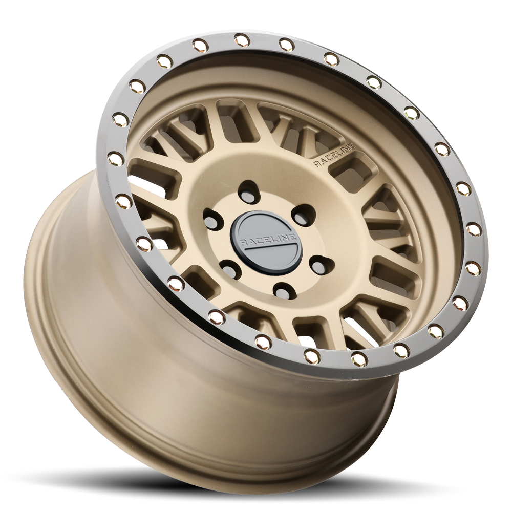 Aluminum Wheels 17x8.5 Ryno 951BZ Textured Bronze Gold 18 Offset 6 on 135 Bolt Pattern 87.1 Bore Raceline