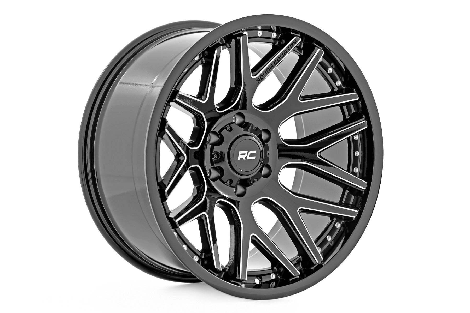 95 Series Wheel Machined One-Piece Gloss Black 20x10 Rough Country