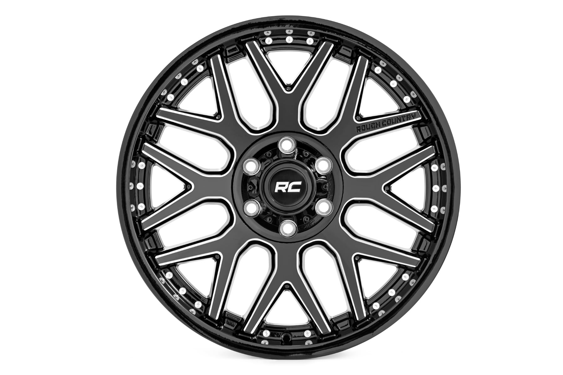 95 Series Wheel Machined One-Piece Gloss Black 20x10 Rough Country
