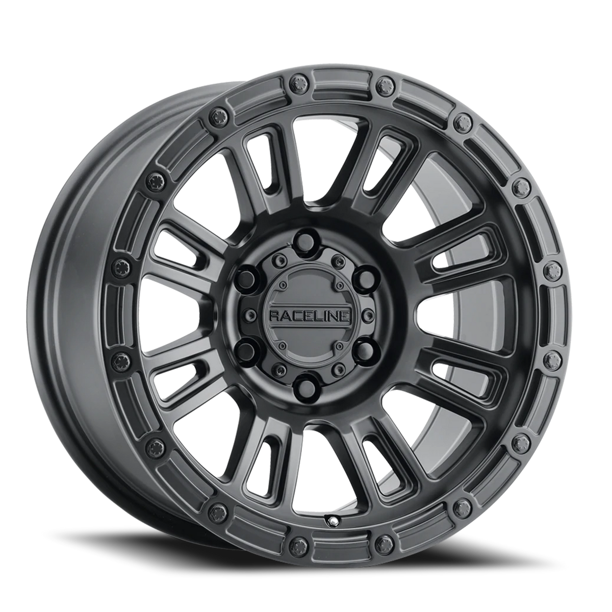 Aluminum Wheels 17x8.5 Compass 956B Satin Black 0 Offset 6 on 135 Bolt Pattern 87.1 Bore Raceline