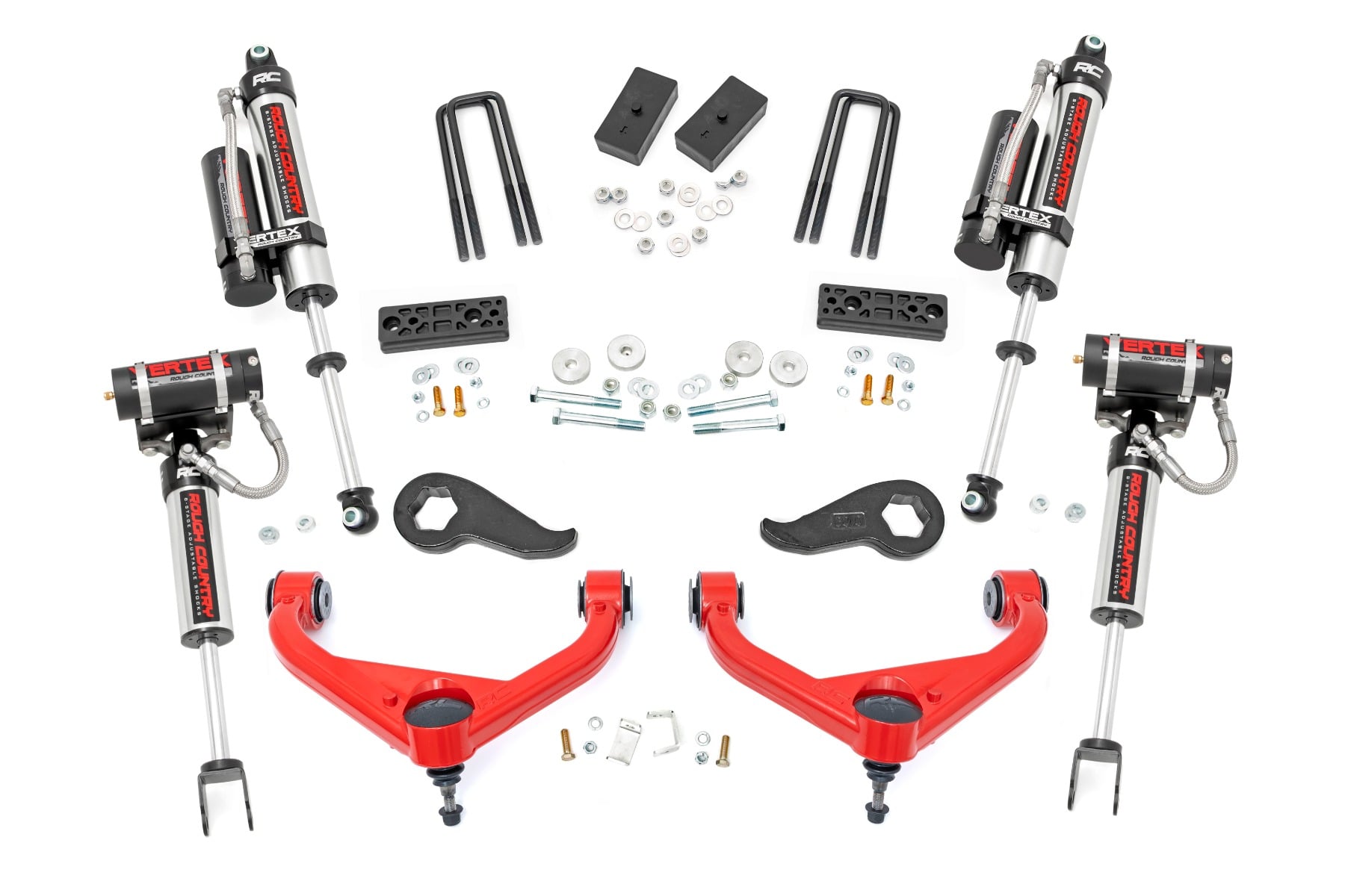 3 Inch Lift Kit Vertex Red Silverado/Sierra 2500HD/3500HD (20-26) Rough Country
