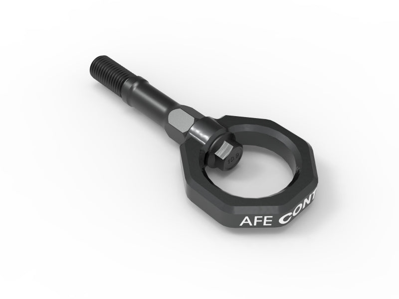 aFe CONTROL Tow Hook for Chevrolet Corvette C8 2020-2025 V8-6.2L, designed for enhanced towing capability and durability.