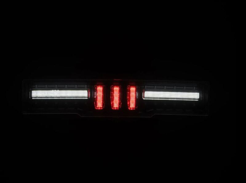AlphaRex NOVA-Series LED fourth brake light for 21-24 Toyota GR86 and Subaru BRZ with black and clear design.